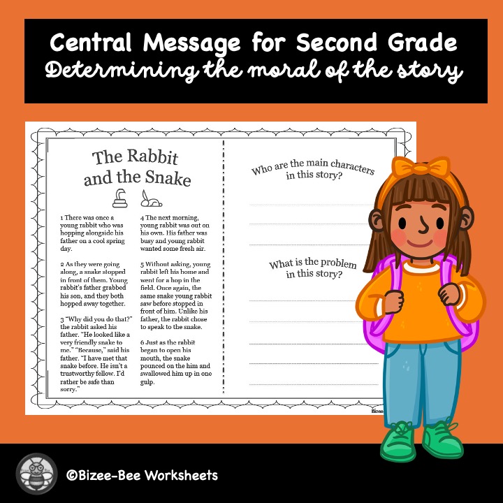 Central Message Worksheets For Second Grade | Moral of the Story